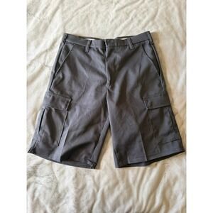 Aramark Authentic Mens Cargo Work Shorts Charcoal Grey